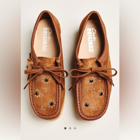 VIRAL SOLD-OUT Clarks Wallacraft Bee Wallabees Brown Suede Clog/Mocassins - Picture 3 of 7